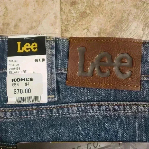 Lee 46x30 Straight Leg Jeans - Picture 4 of 7